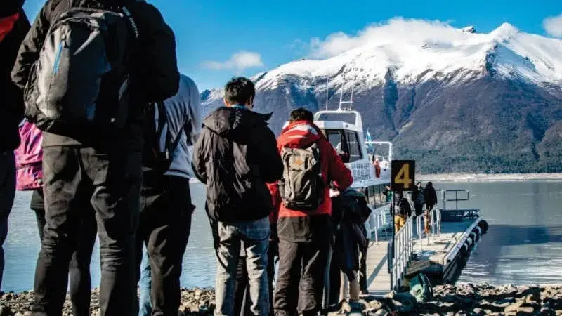 Paisaje del Lago Argentino con el Glaciar Perito Moreno
