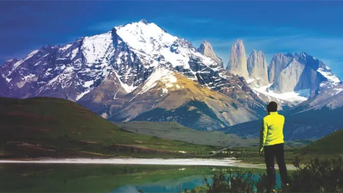 Grupo de la excursión en el mirador del Lago