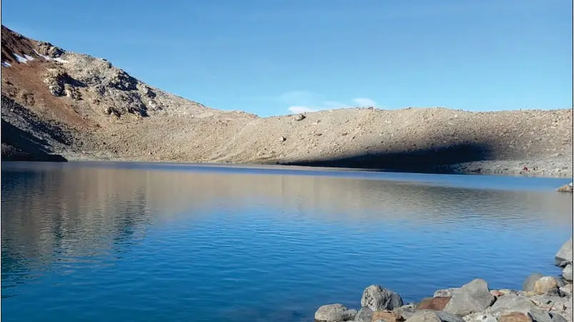 Glaciar de los Tres visto desde la laguna homónima