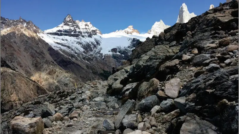 Última panorámica de la Cordillera de los Andes en el regreso