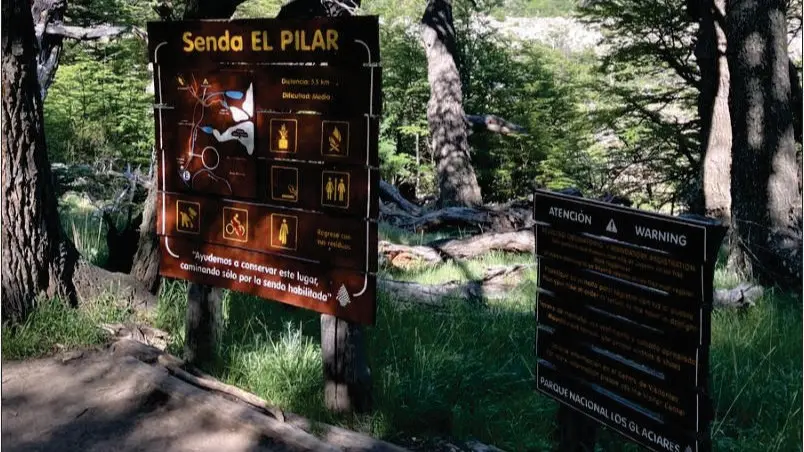 Tramo más empinado del ascenso a Laguna de los Tres