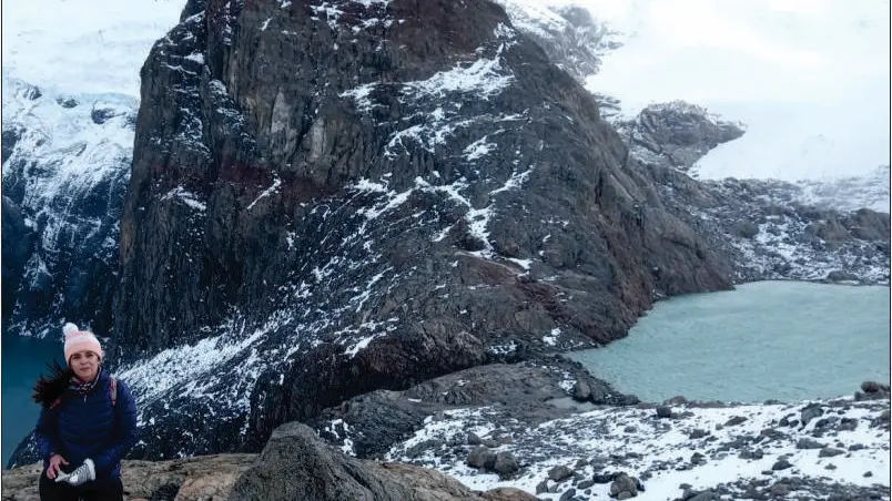 Vista panorámica del Monte Fitz Roy desde el trekking a Laguna de los Tres